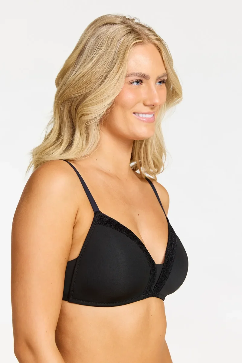 Bra without underwire Belle - Black - Bild 4