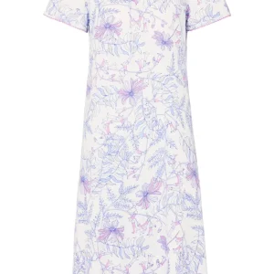 Nattlinne kort ärm - Blue/pink