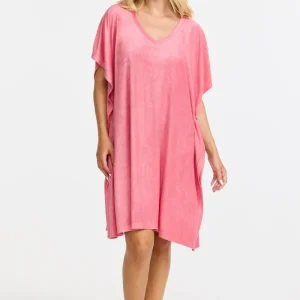 Poncho - Coral red