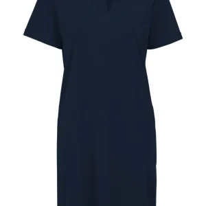 Klänning i  Stretchfrotté  - Navy