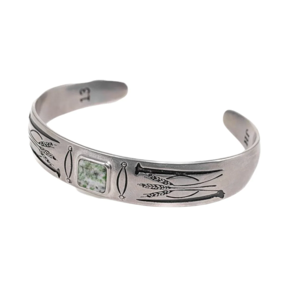 Heda Bangle - Vintage Silver