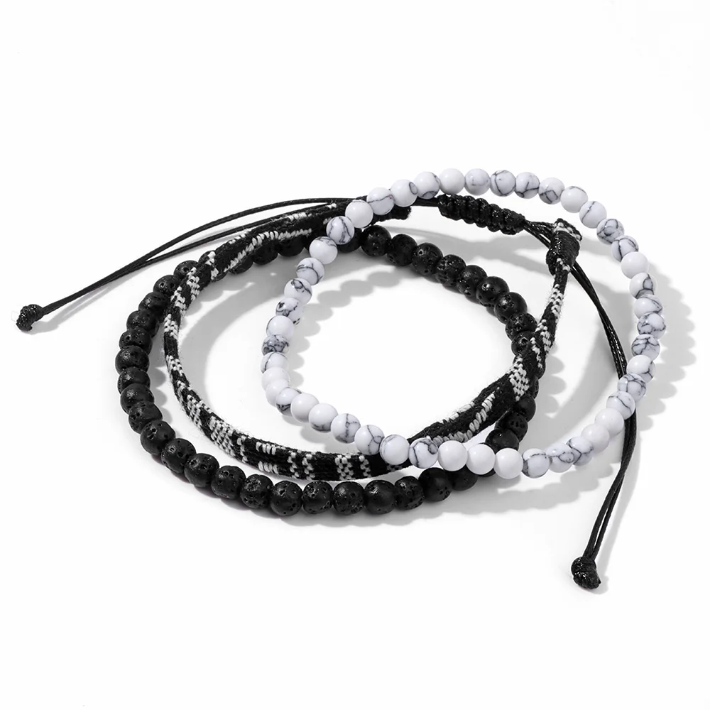Damvästerländskt handgjort flätat armband med tofs - Bild 4