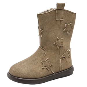 Flickors stjärnprydda mid-kalvlängd cowboy boots