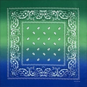 Gradient cowboybandana med cashewpaisleymönster