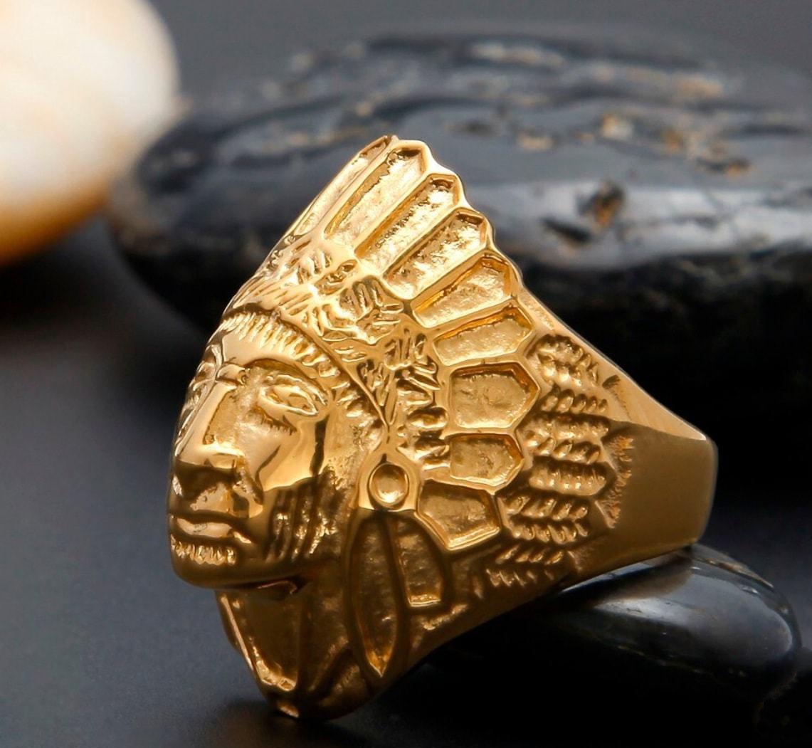 Western Indian Chief Ring - Bild 4