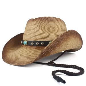 Cowboyhatt Dam Strå