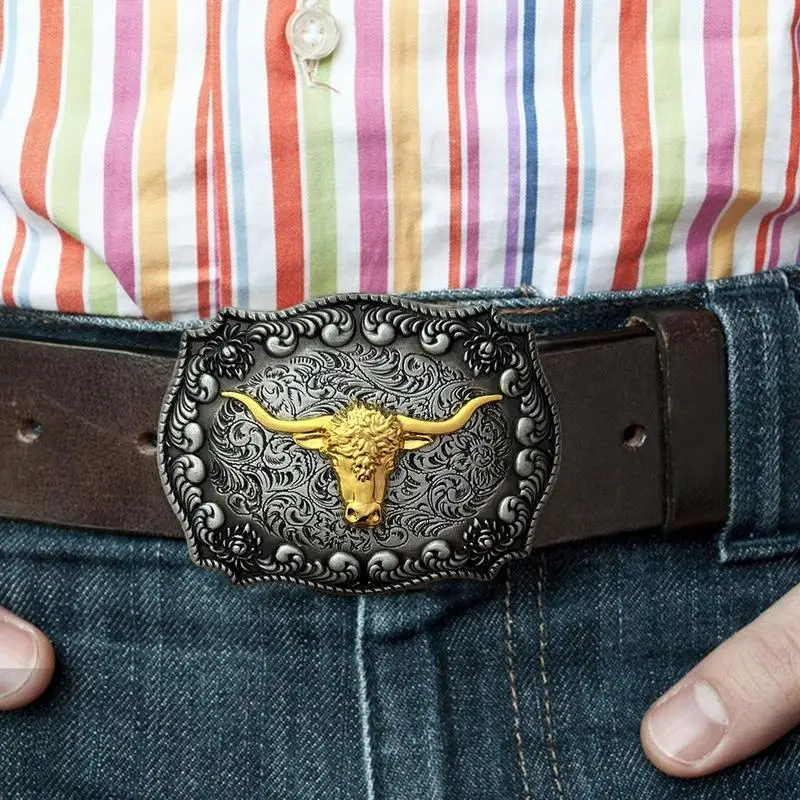 Longhorn tjur westernbältespänne för män - Bild 6