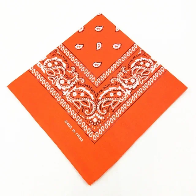 Orange western paisley bandana - Bild 3