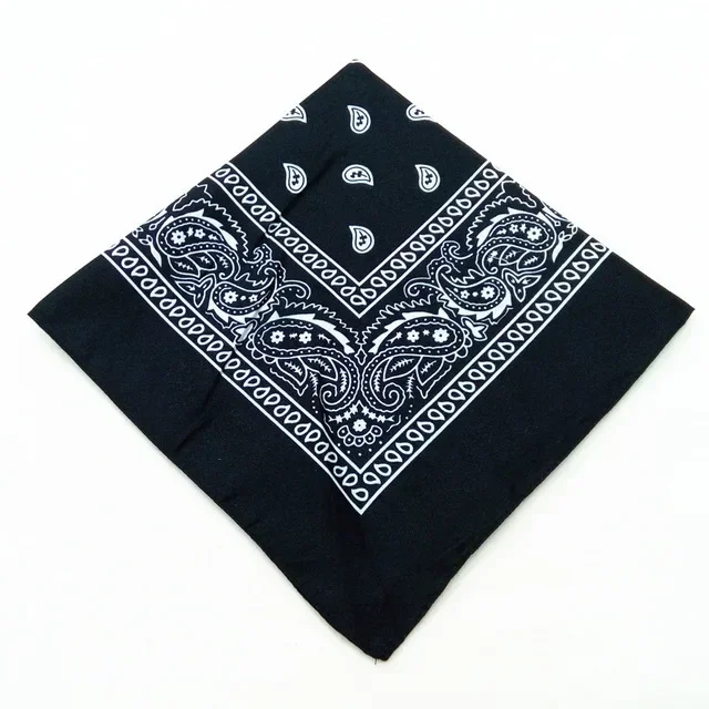 Svart western paisleymönstrad bandana - Bild 3