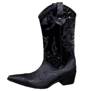 Svarta Cowboy Boots Herr