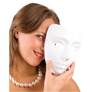Vanlig vit mask
